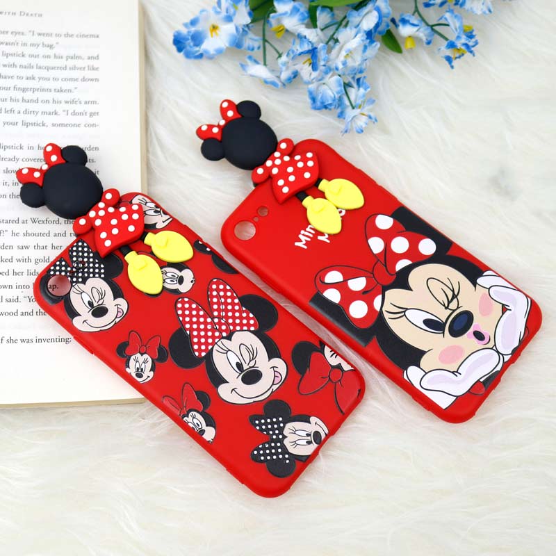 قاب سیلیکونی محافظ لنزدار میکی موس iPhone 7/8