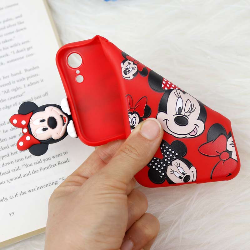 قاب سیلیکونی محافظ لنزدار میکی موس iPhone 7/8