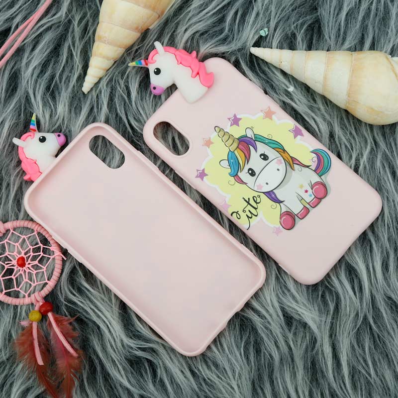 قاب سیلیکونی یونیکورن iPhone X/XS