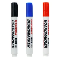 ماژیک وایت برد نوک گرد رنگی Snowman SBG-12 بسته 12 عددی