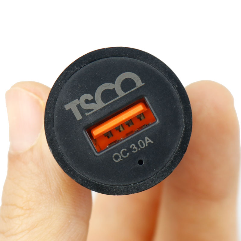 شارژر فندکی فست شارژ TSCO TCG 34 3A QC3 + کابل میکرو یو اس بی