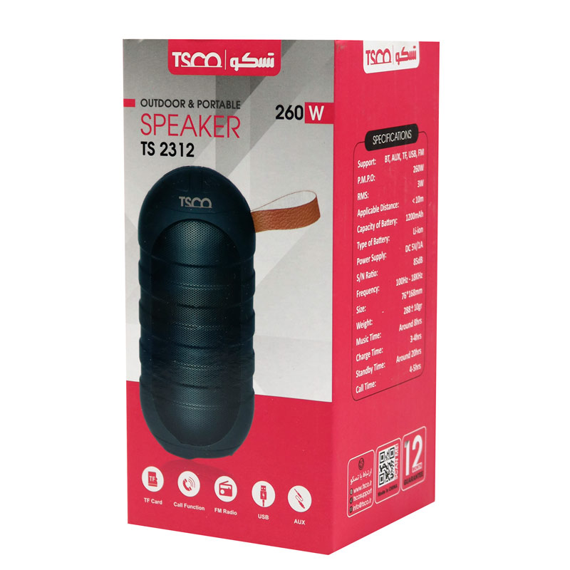 اسپیکر بلوتوثی رم و فلش خور TSCO TS 2312