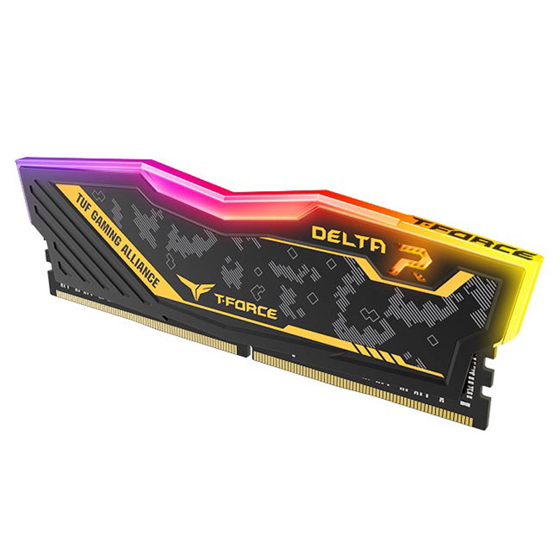 رم کامپیوتر TeamGroup T-Force TUF Delta RGB DDR4 32GB 3200MHz CL16 Dual