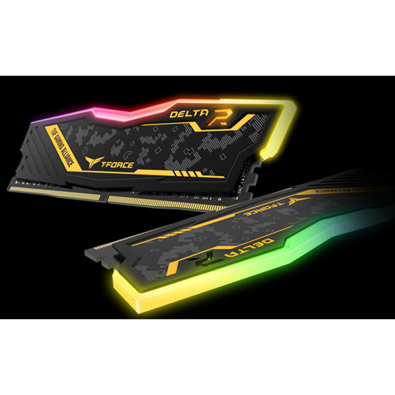 رم کامپیوتر TeamGroup T-Force TUF Delta RGB DDR4 32GB 3200MHz CL16 Dual