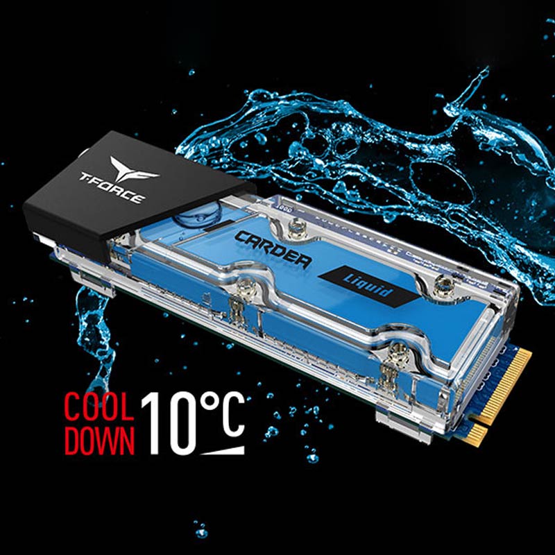 حافظه SSD گیمینگ تیم گروپ TeamGroup T-Force Cardea Liquid 512GB M.2