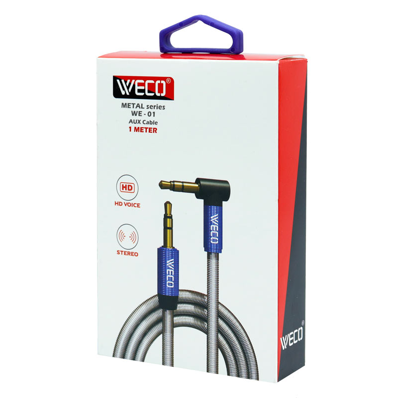 کابل Weco Metal Series WE-01 AUX 1m