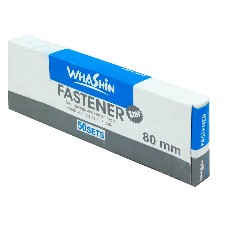 گیره پوشه پلاستیکی واشین Whashin Fastener بسته 50 عددی
