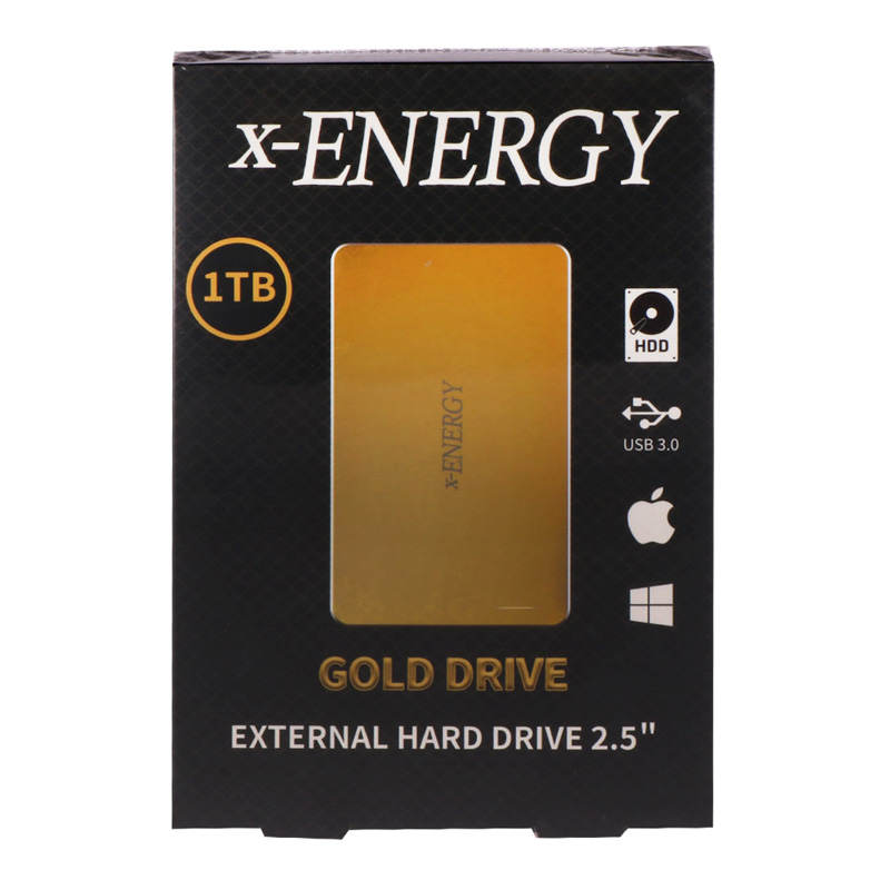 هارد اکسترنال ایکس انرژی X-Energy Gold Drive 1TB
