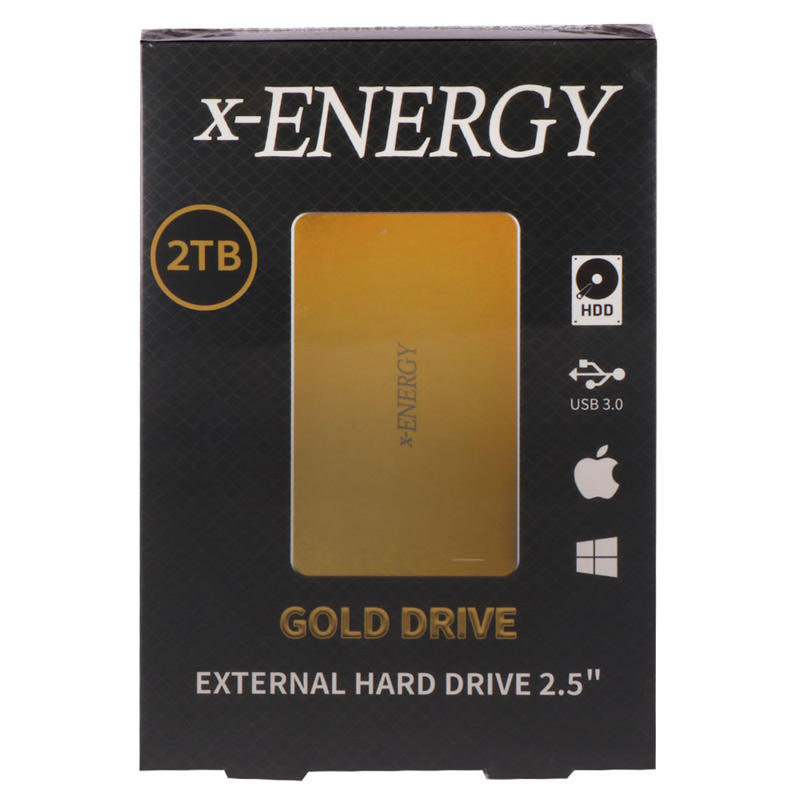 هارد اکسترنال ایکس انرژی X-Energy Gold Drive 2TB