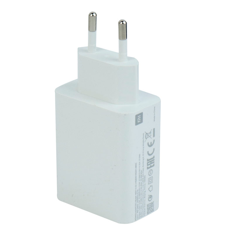 شارژر دیواری فست شارژ Xiaomi Mi 10T 3A QC3 PD 33W سرجعبه + کابل Type-C و جعبه گوشی