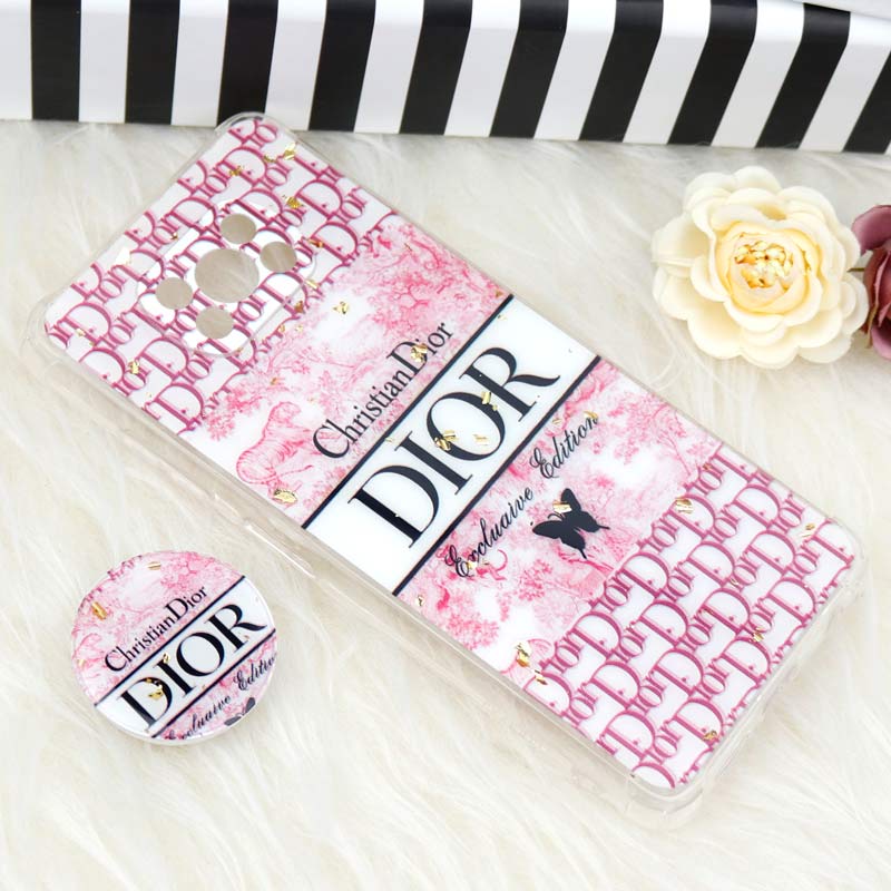 قاب محافظ لنزدار رزین طرح Dior پاپ سوکت دار Xiaomi Poco X3