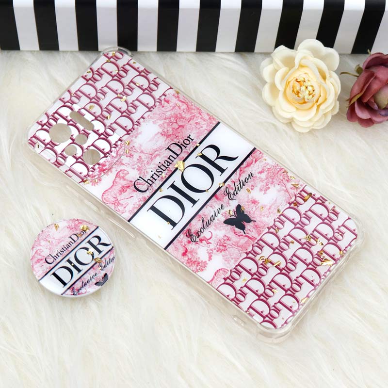 قاب محافظ لنزدار رزین طرح Dior پاپ سوکت دار Xiaomi Redmi Note 10