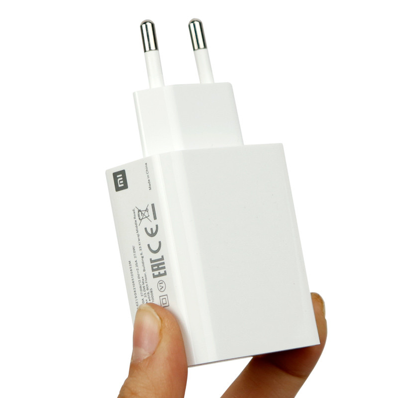 شارژر دیواری فست شارژ Xiaomi Redmi Note 10 Pro 3A QC3 PD 33W سرجعبه + کابل Type-C و جعبه گوشی