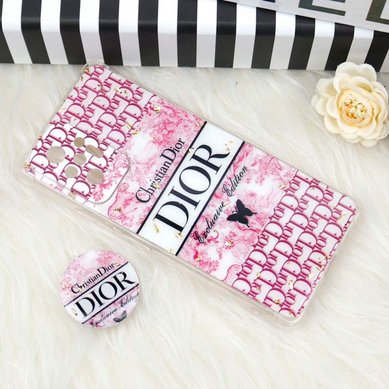 قاب محافظ لنزدار رزین طرح Dior پاپ سوکت دار Xiaomi Redmi Note 10 Pro