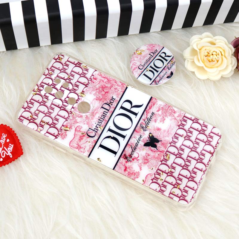قاب محافظ لنزدار رزین طرح Dior پاپ سوکت دار Xiaomi Redmi Note 8 Pro
