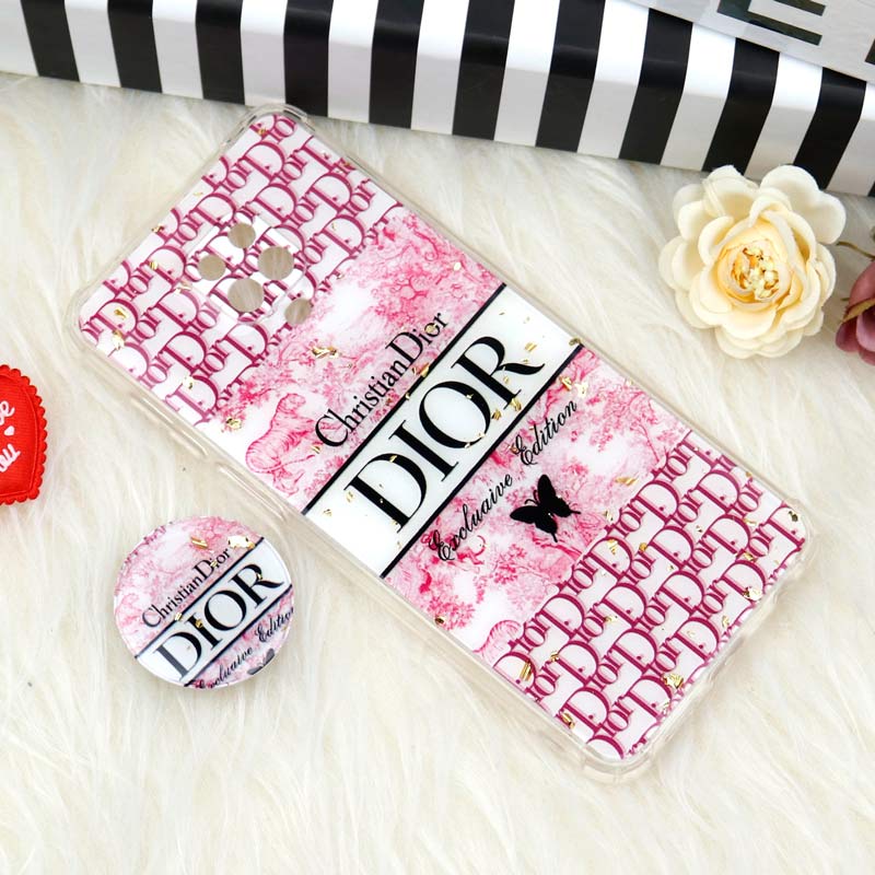 قاب محافظ لنزدار رزین طرح Dior پاپ سوکت دار Xiaomi Redmi Note 9s / Note 9 Pro