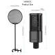 میکروفون کندانسور و پایه لرزشگیر Yanmai Micpro X2 + پاپ فیلتر
