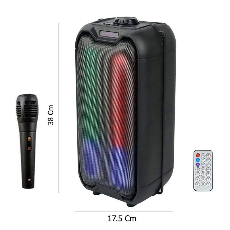 اسپیکر چمدانی بلوتوثی ZQS4235 + میکروفون و ریموت کنترل