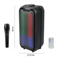 اسپیکر چمدانی بلوتوثی رم و فلش خور ZQS4235 + میکروفون و ریموت کنترل