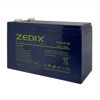باتری 12 ولت 7٫2 آمپر Zedix