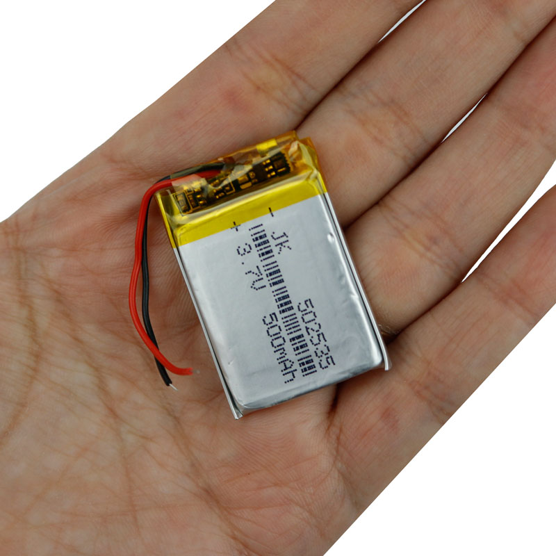 باتری لیتیوم 500mAh 5*25*37mm 502535