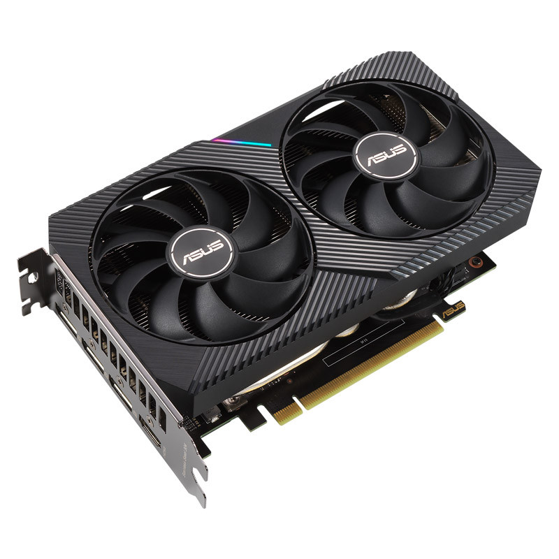 کارت گرافیک ASUS DUAL GeForce RTX3060Ti V2 MINI O8G GDDR6 256Bit