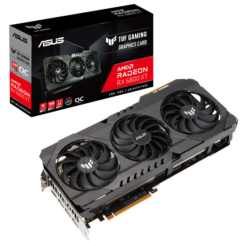 کارت گرافیک ASUS TUF Radeon RX6800XT O16G GDDR6 256Bit