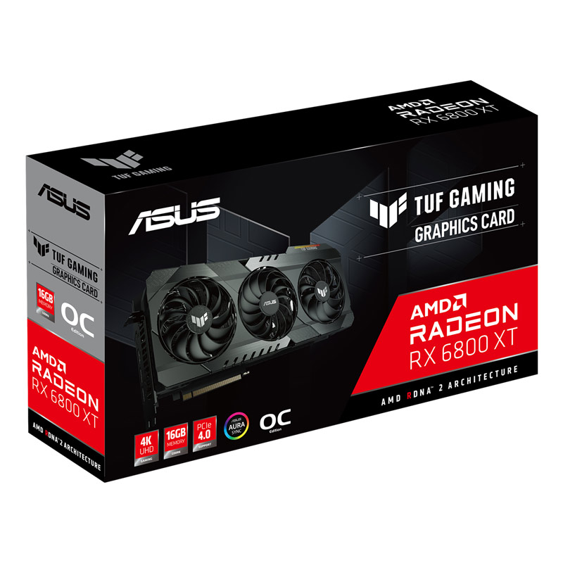 کارت گرافیک ASUS TUF Radeon RX6800XT O16G GDDR6 256Bit