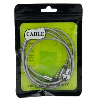 کابل AUX سر فلزی یکسر L طول 1 متر شرینک