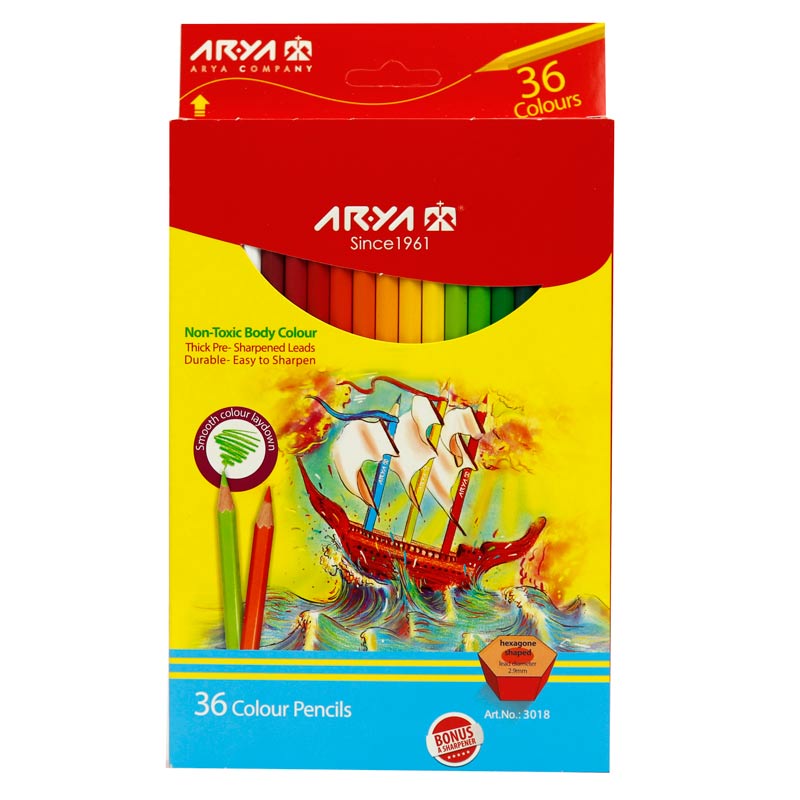 مداد رنگی 36 رنگ آریا Arya 3018