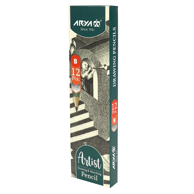 مداد طراحی آریا Arya Artist 3500 B بسته 12 عددی