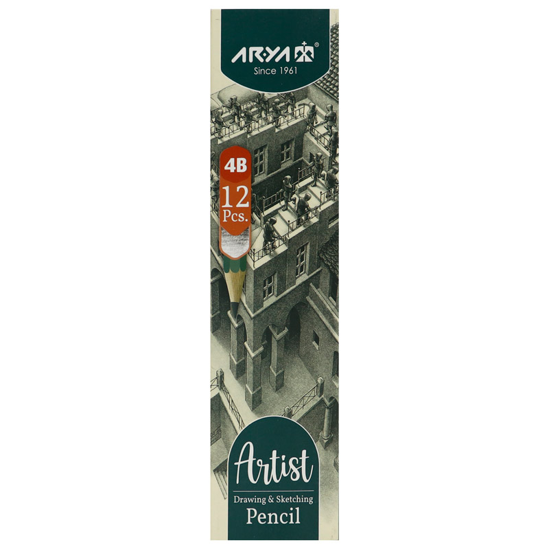 مداد طراحی آریا Arya Artist 3503 4B بسته 12 عددی