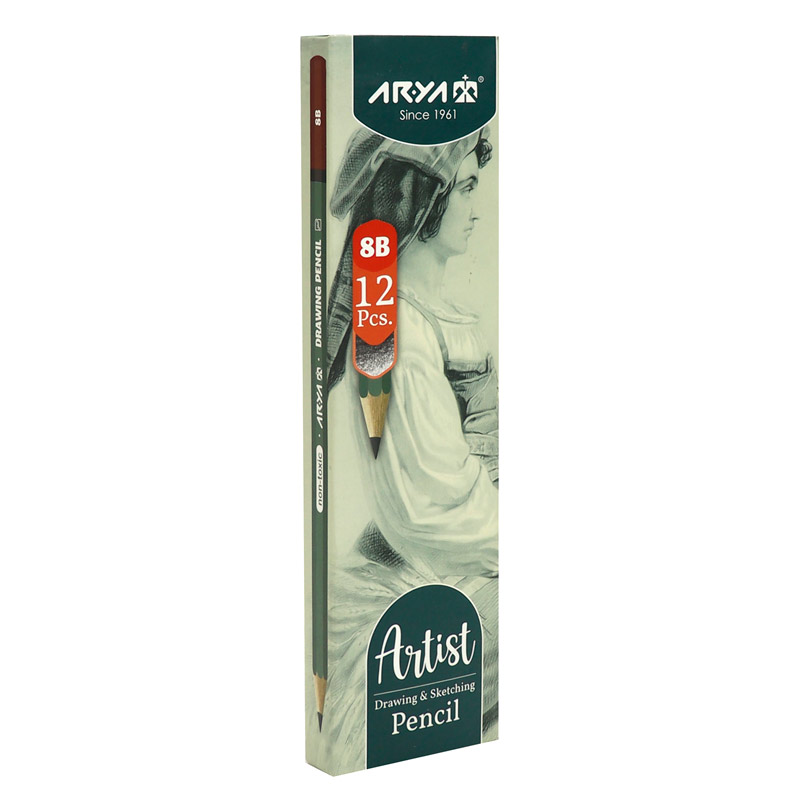 مداد طراحی آریا Arya Artist 3507 8B بسته 12 عددی