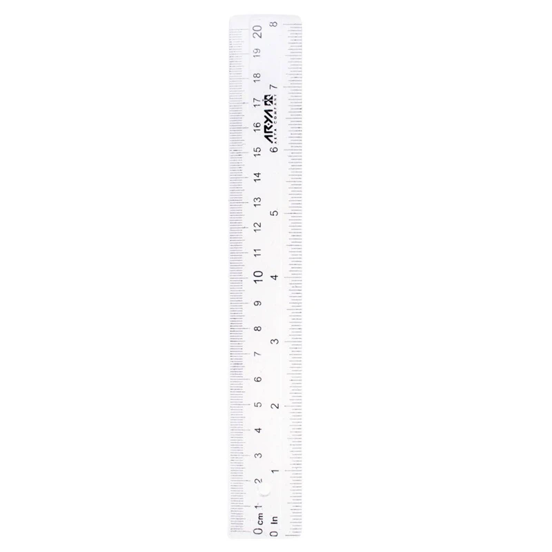 خط کش پلاستیکی آریا Arya 8030 20cm بسته 48 عددی