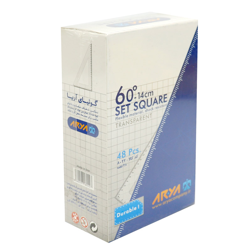 گونیا 60 درجه آریا Arya 8032 بسته 48 عددی