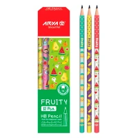 مداد مشکی طرح دار آریا Arya 3048 بسته 12 عددی