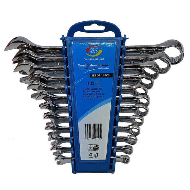 آچار رینگی بی اس BS 6-22mm بسته 12 عددی