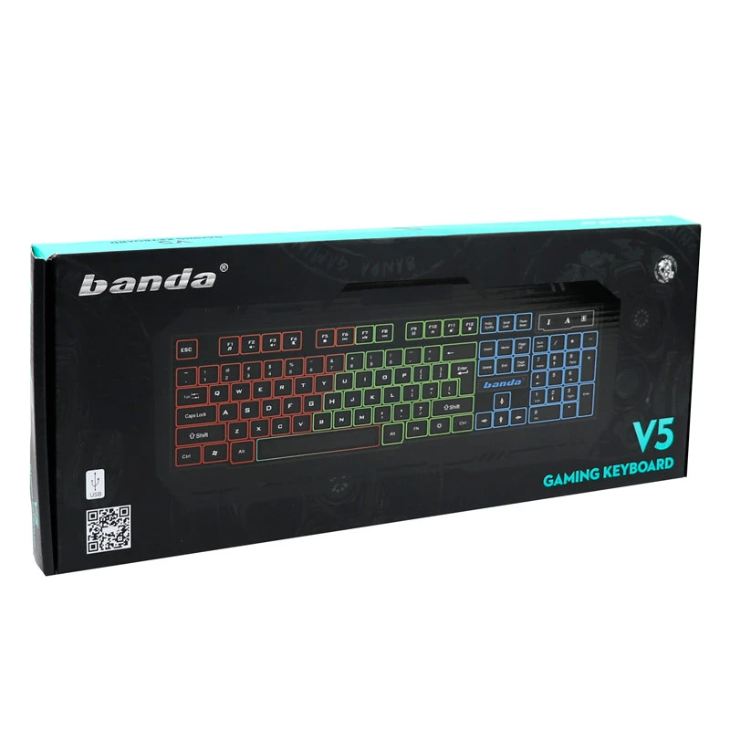 کیبورد گیمینگ باندا V5 RGB
