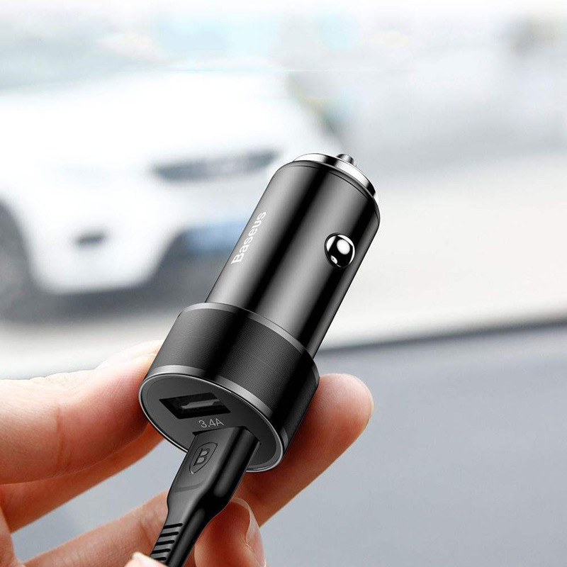 شارژر فندکی فست شارژ Baseus CAXLD-C 3.4A