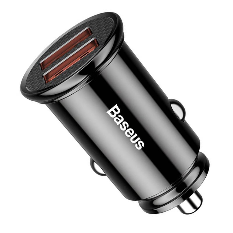 شارژر فندکی فست شارژ Baseus CCALL-YD 2Port QC3.0 30W