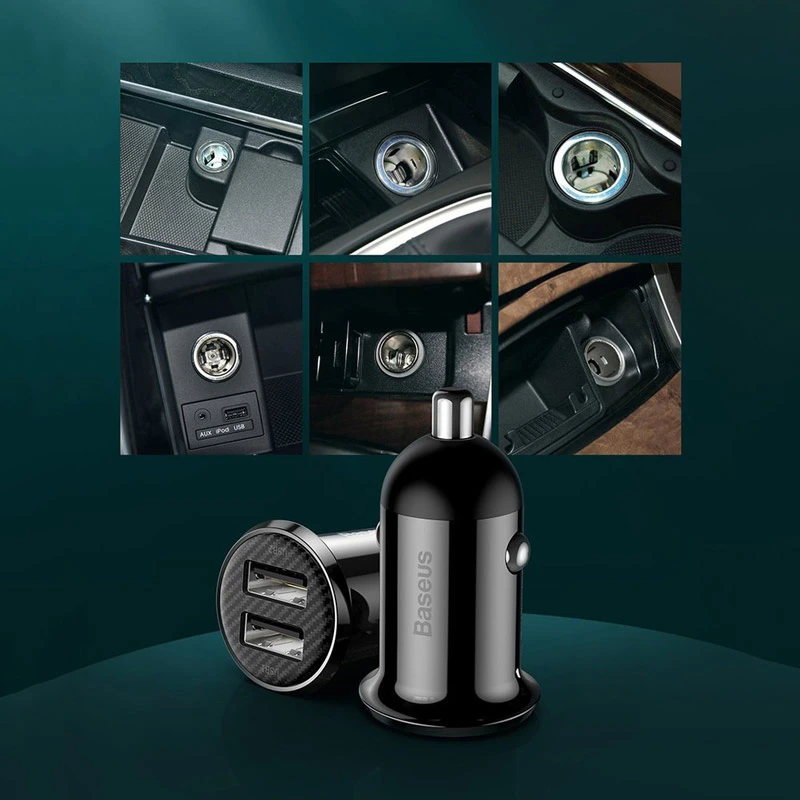 شارژر فندکی Baseus Grain Pro CCALLP 4.8A