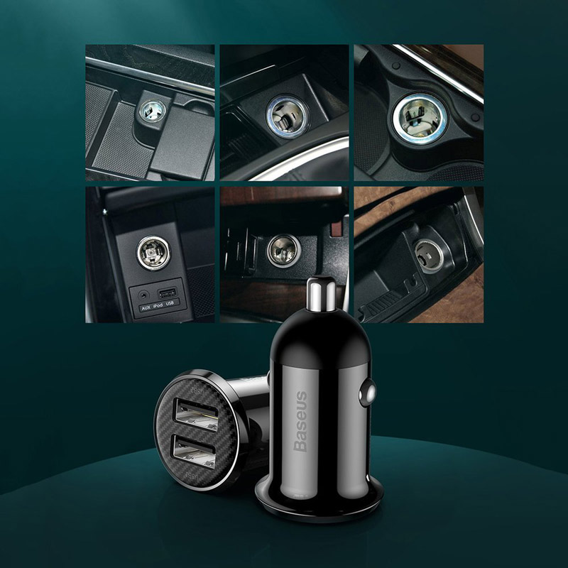 شارژر فندکی Baseus Grain Pro CCALLP 4.8A