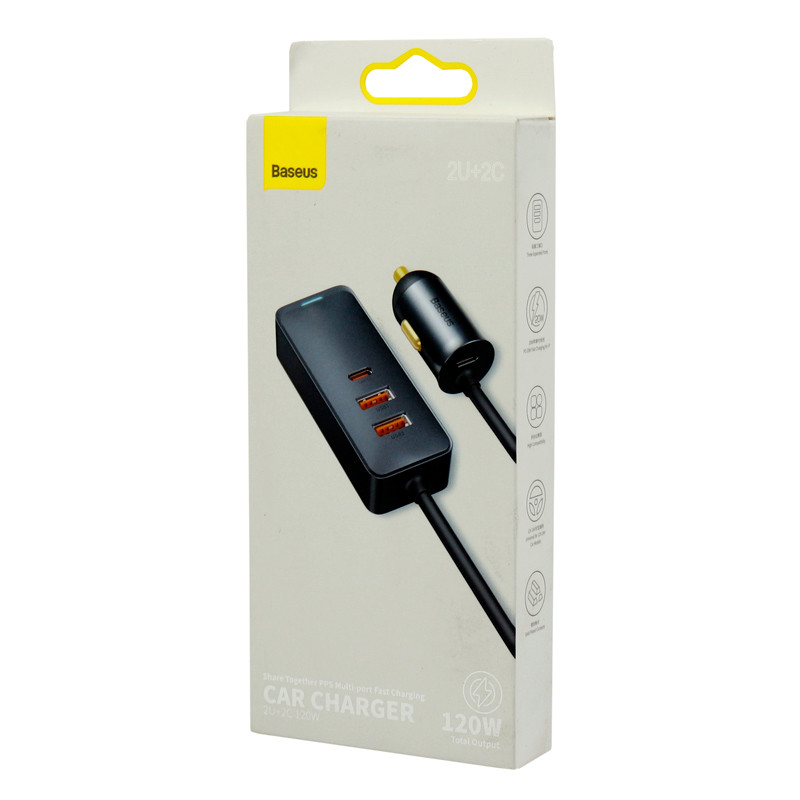 شارژر فندکی 4 پورت بیسوس Baseus CCBT-A0G