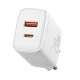 کلگی فست شارژ Baseus Compact CCXJ-B 2Port 3A QC3 PD 20W