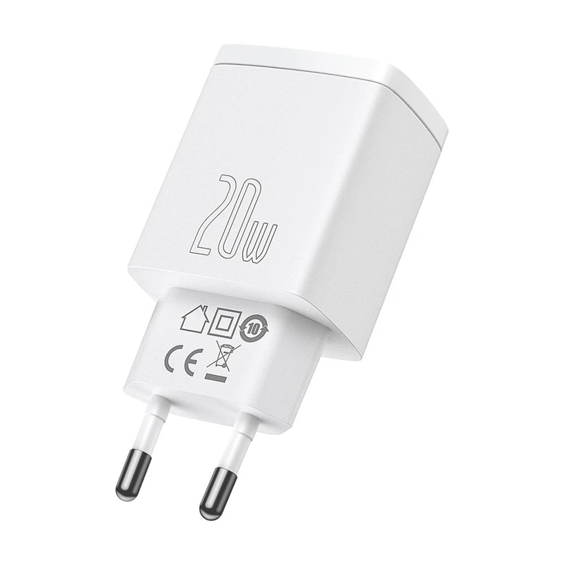 کلگی فست شارژ Baseus Compact CCXJ-B 2Port 3A QC3 PD 20W