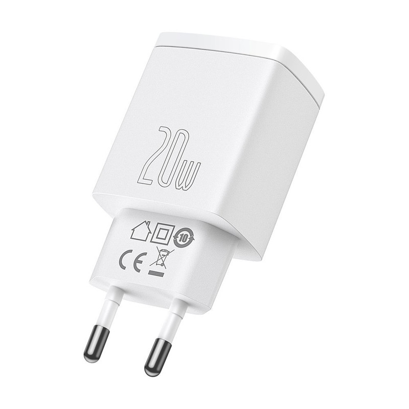 کلگی فست شارژ Baseus Compact CCXJ-B 2Port 3A QC3 PD 20W