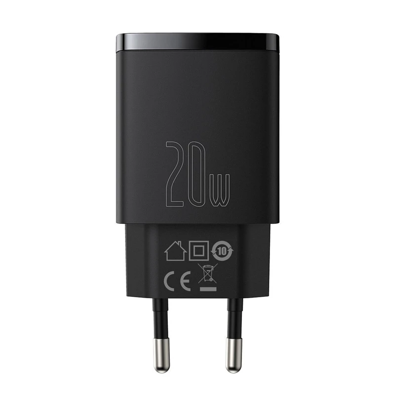 کلگی فست شارژ Baseus Compact CCXJ-B 2Port 3A QC3 PD 20W
