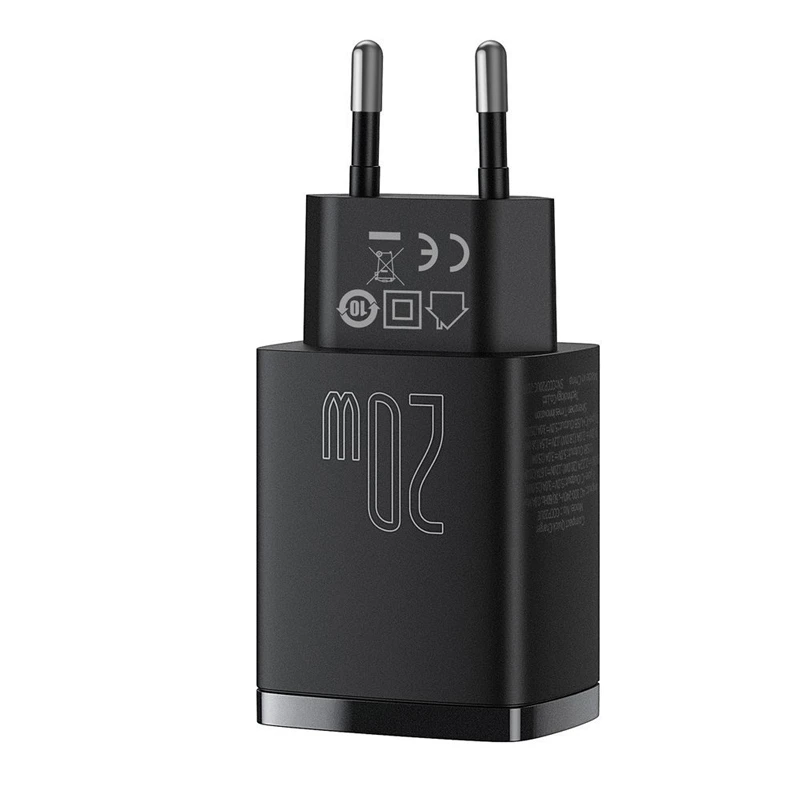 کلگی فست شارژ Baseus Compact CCXJ-B 2Port 3A QC3 PD 20W