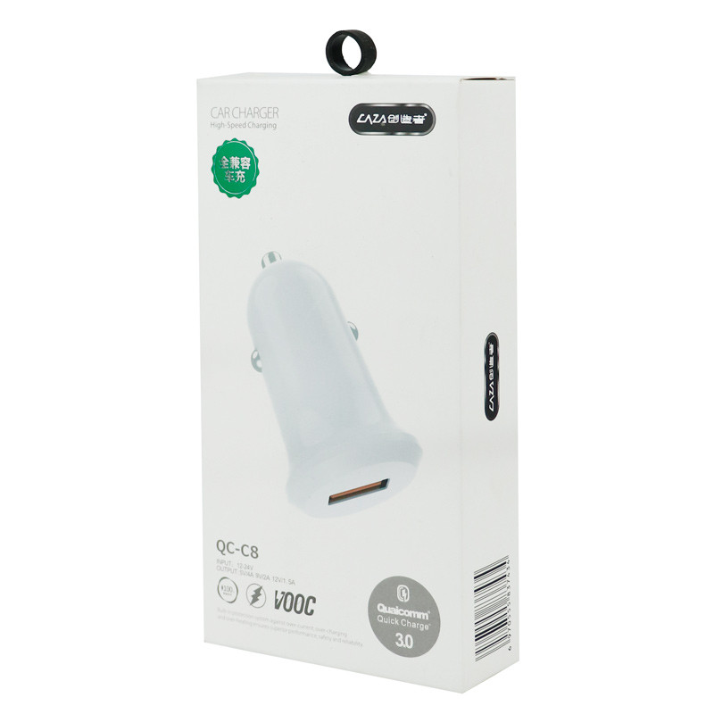 شارژر فندکی فست شارژ CAZA QC-C8 4A QC3 VOOC