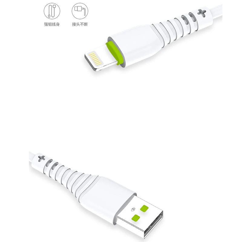 کابل آیفونی فست شارژ CAZA X02 Pro 6A 1m
